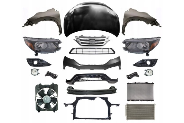 HONDA CRV 11 16 FRONT BUMPER MASK BELT FENDER