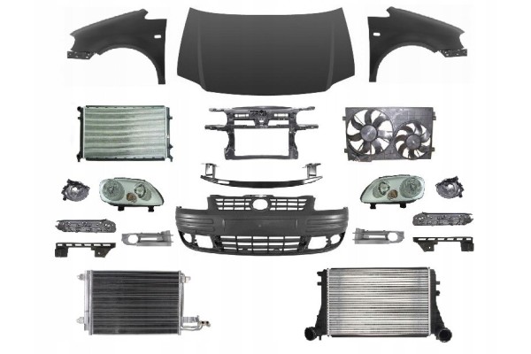 VW CADDY 04 10 FRONT BUMPER MASK FENDER BELT