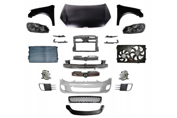 GOLF GTI VI 6 FRONT MASK BUMPER BELT LAMP