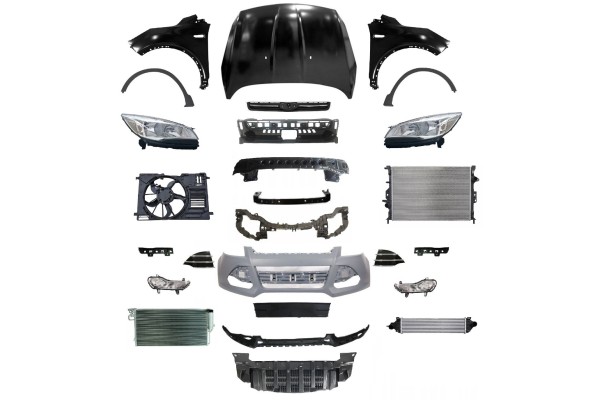 KUGA 13 16 FRONT BUMPER MASK BELT LAMP FENDER