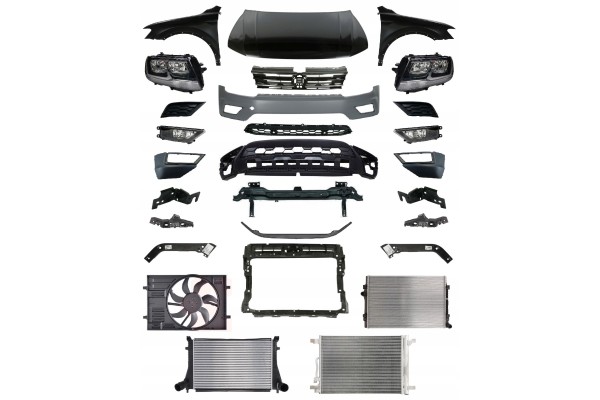 TIGUAN 16 FRONT MASK BUMPER BELT FENDER LAMP