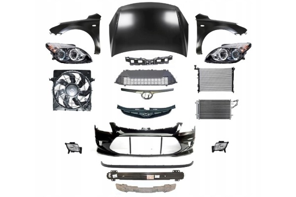 HYUNDAI I30 10 12 BELT BUMPER FENDER MASK LAMP