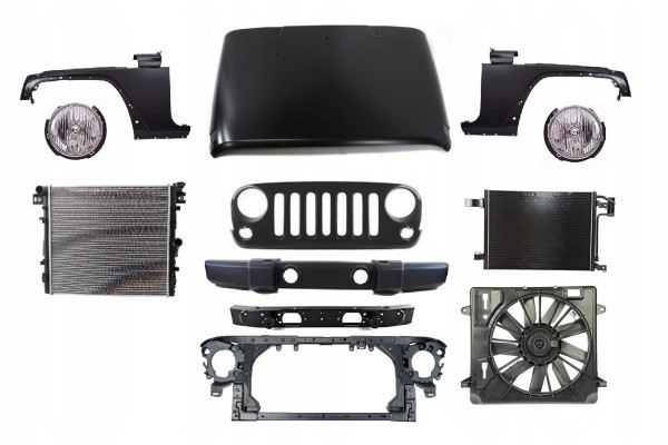 Wrangler 06 belt bumper mask fender headlight