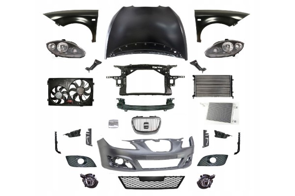Leon 09 12 Front fender mask bumper lamp belt
