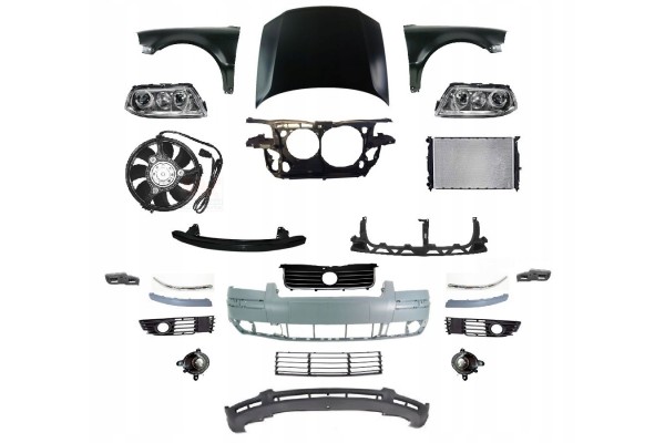 PASSAT B5 00 05 FRONT MASK BUMPER BELT FENDER