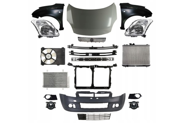 SWIFT 05 07 FRONT MASK BUMPER LAMP FENDER BELT