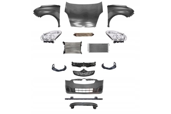 COMBO 12 18 FRONT MASK BUMPER BELT FENDER LAMP