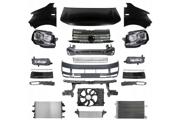 VW T6 CARAVELLE 15 FRONT MASK BUMPER BELT LAMP