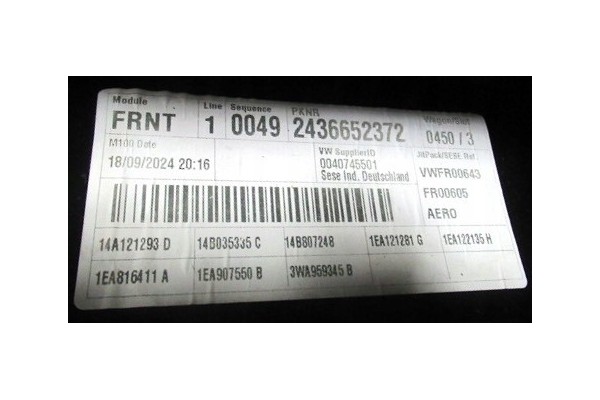 Cinturón de Refuerzo ACC VW ID7