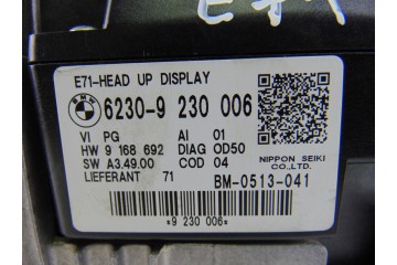 9230006 PANTALLA MULTIFUNCION BMW SERIE X5 (E70)