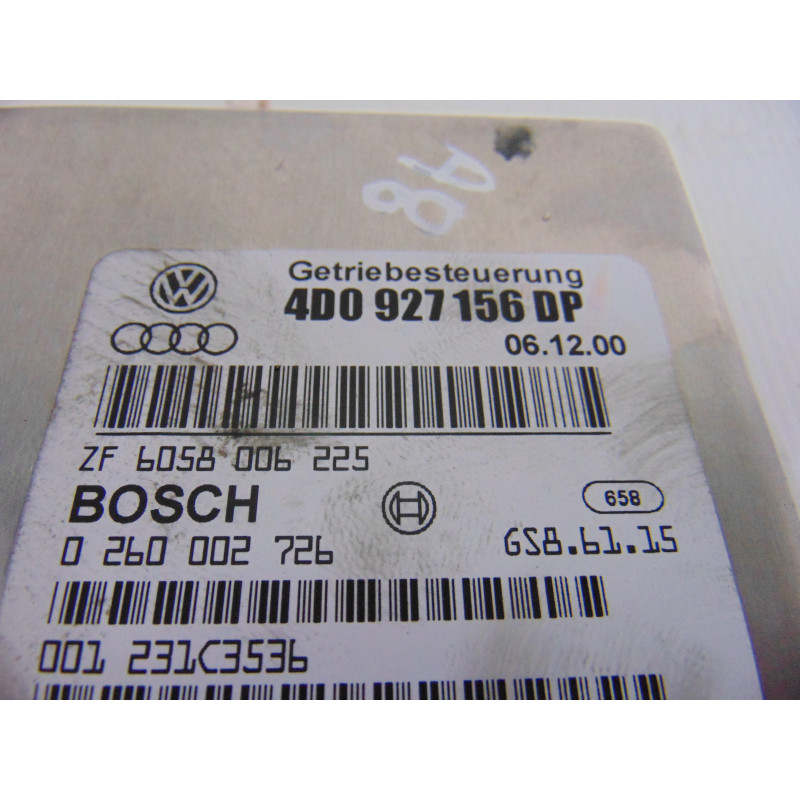 4D0927156DP  CENTRALITA CAMBIO AUTOMATICO AUDI A8 (D2) 2.5 TDI Quattro 2001 4D0927156DP 206497 AUDI - 1