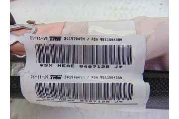 9811504380 AIRBAG CORTINA DELANTERO DERECHO PEUGEOT 3008