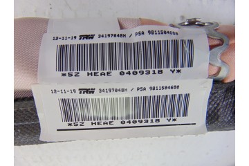 9811504680 AIRBAG CORTINA DELANTERO IZQUIERDO PEUGEOT 3008