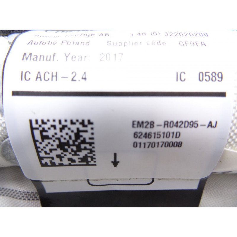 EM2BR042095AJ AIRBAG CORTINA DELANTERO IZQUIERDO FORD S-MAX (CDR) Trend 2017 EM2BR042095AJ 212368 FORD - 1