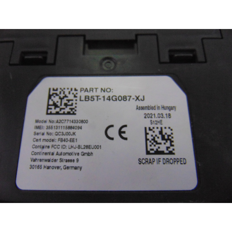 LB5T14G087XJ MODULO ELECTRONICO FORD PUMA Hybrid ST-Line 2021 LB5T14G087XJ 206370 FORD - 1