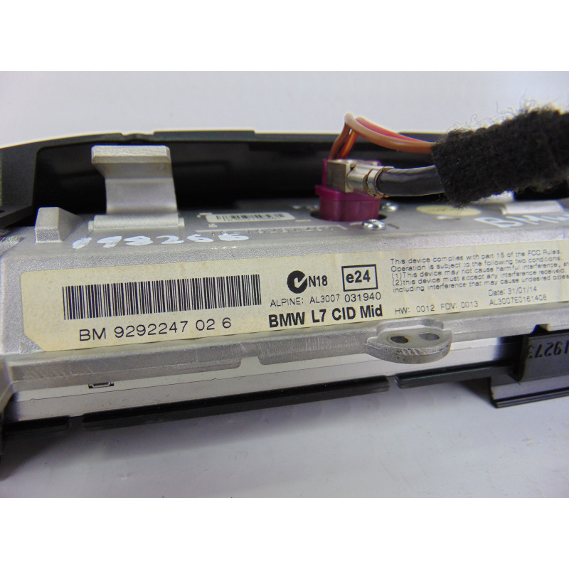 929224702 PANTALLA MULTIFUNCION BMW SERIE 3 TOURING (F31) 318d 2014 929224702 198266 BMW - 3