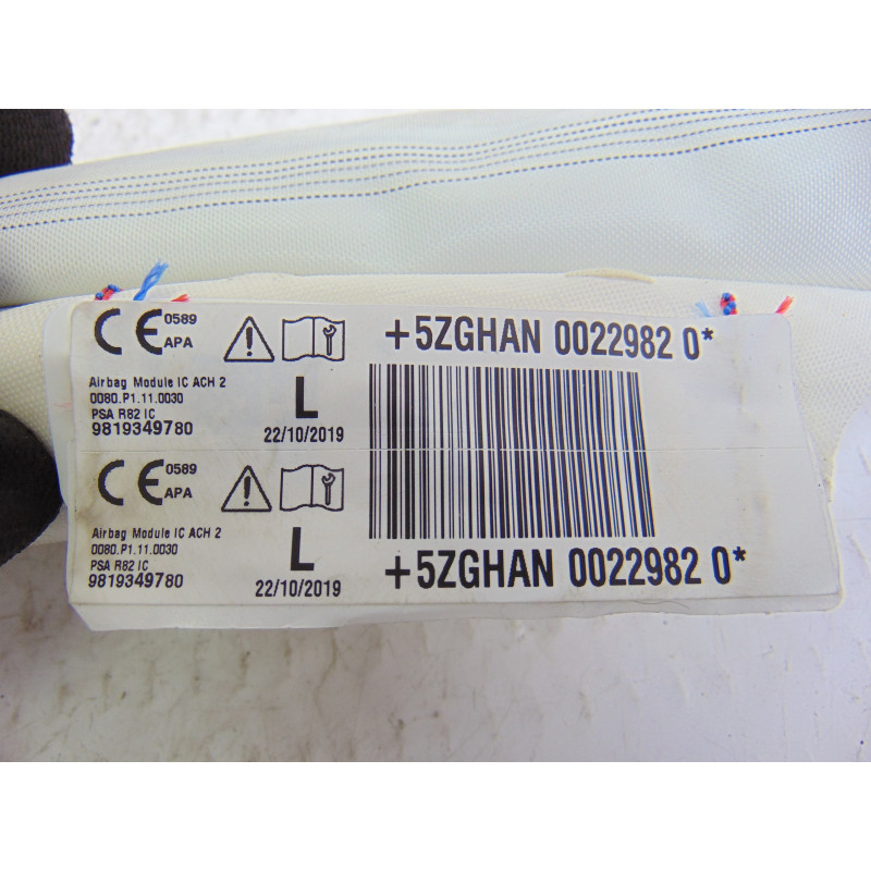 9819349780 AIRBAG CORTINA DELANTERO IZQUIERDO PEUGEOT 508