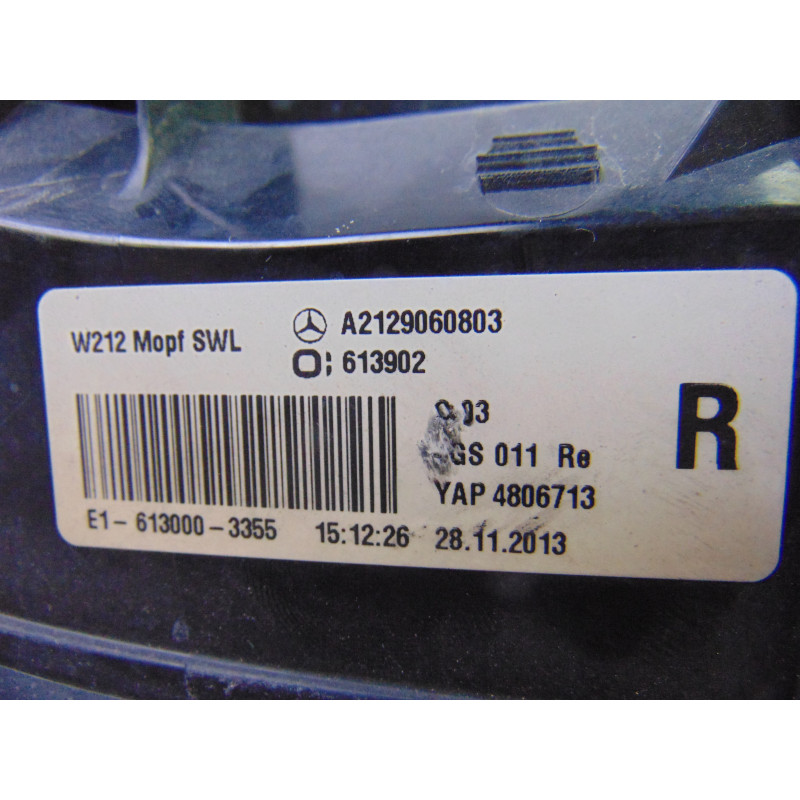 A2129060803 PILOTO TRASERO DERECHO MERCEDES-BENZ CLASE E (BM 212) LIM.