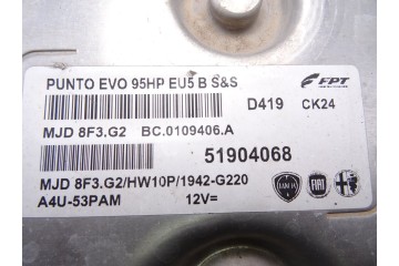 51904068 CENTRALITA MOTOR UCE FIAT III PUNTO (199) Easy 2013 51904068 212762 FIAT - 2