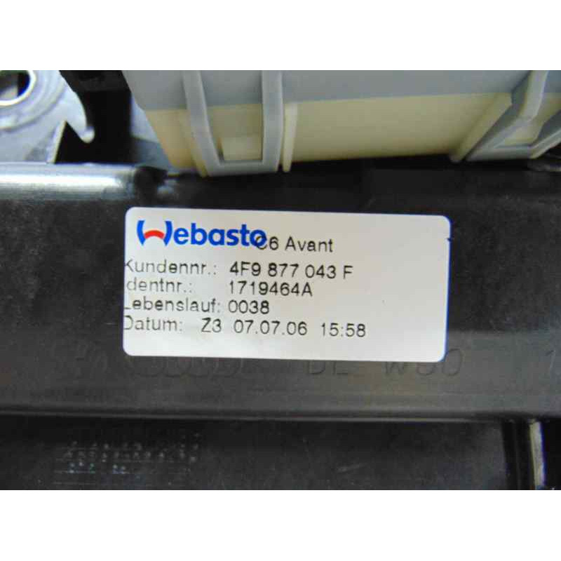 4F9877043F TECHO ELECTRICO AUDI A6 AVANT (4F5)