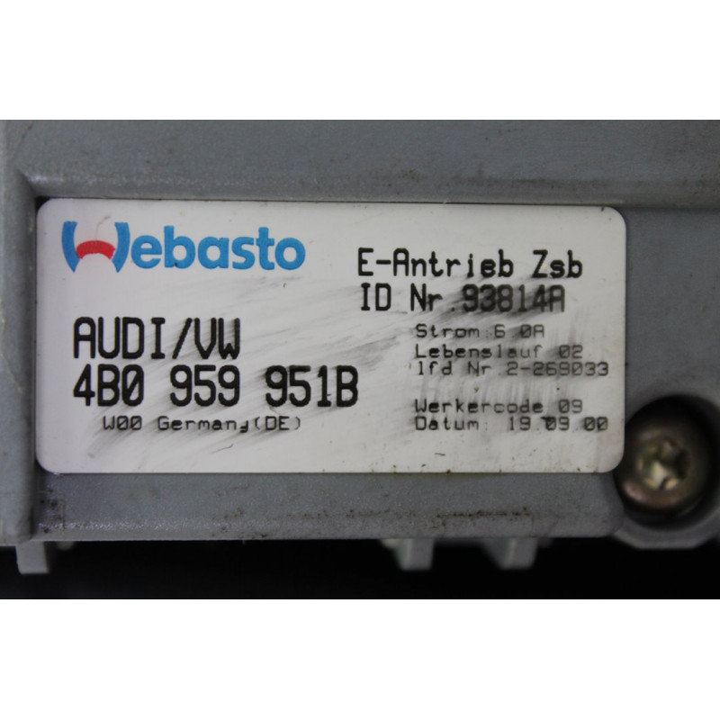 8D0877255C TECHO ELECTRICO AUDI A6 BERLINA (4B2) 2.5 TDI 2001 8D0877255C 212746 AUDI - 6