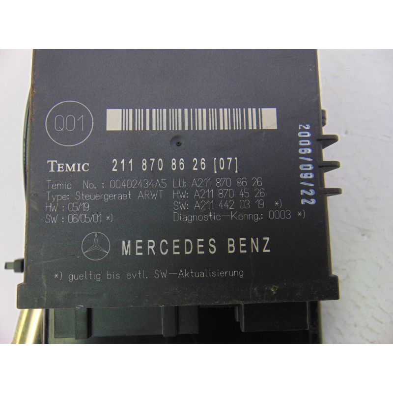 A2118000065 MOTOR CIERRE CENTRALIZADO PORTON MERCEDES-BENZ CLASE E (BM 211) FAMILIAR