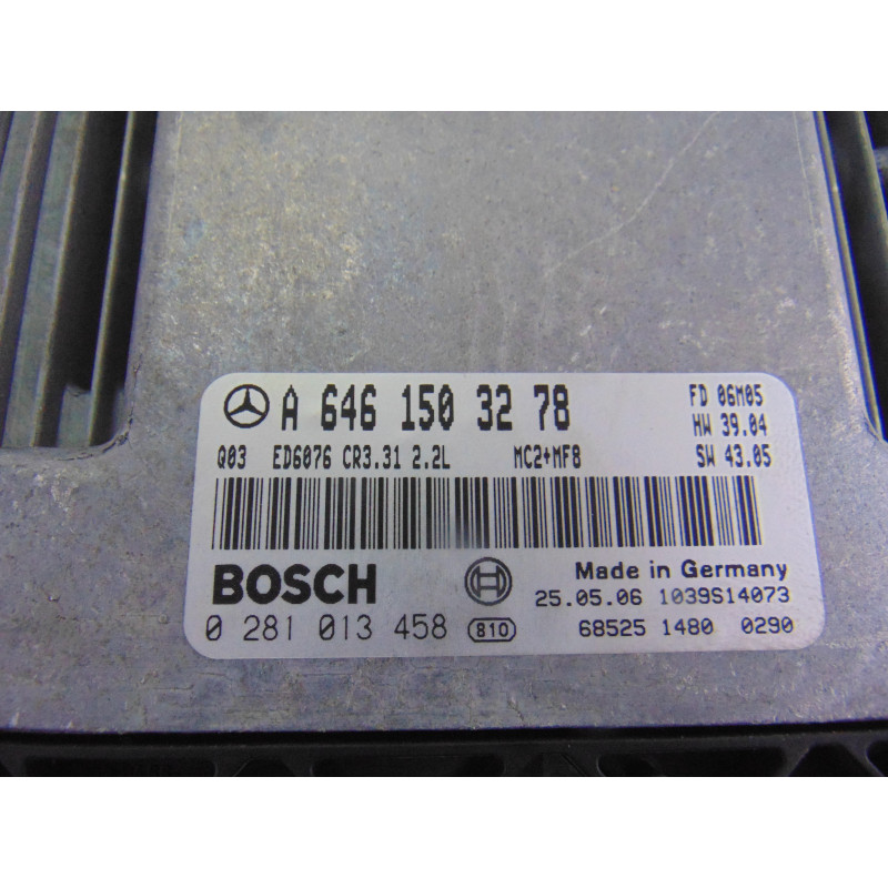 A6461503278 CENTRALITA MOTOR UCE MERCEDES-BENZ VITO BASIC-KOMBI (639)