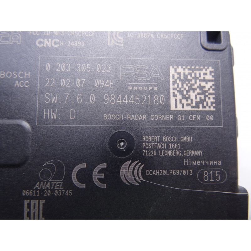 9844452180 MODULO ELECTRONICO PEUGEOT 308 (P5)