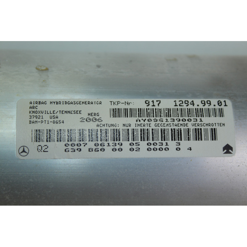 KIT AIRBAG MERCEDES-BENZ VITO BASIC-KOMBI (639)