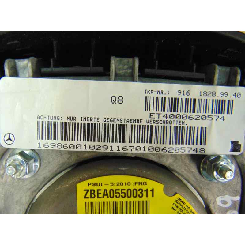 NEGRO KIT AIRBAG MERCEDES-BENZ CLASE A (BM 169)