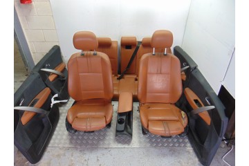 CUERO MARRON JUEGO ASIENTOS COMPLETO BMW SERIE X3 (E83) 2.0d 2005 CUERO MARRON 194770 BMW - 1