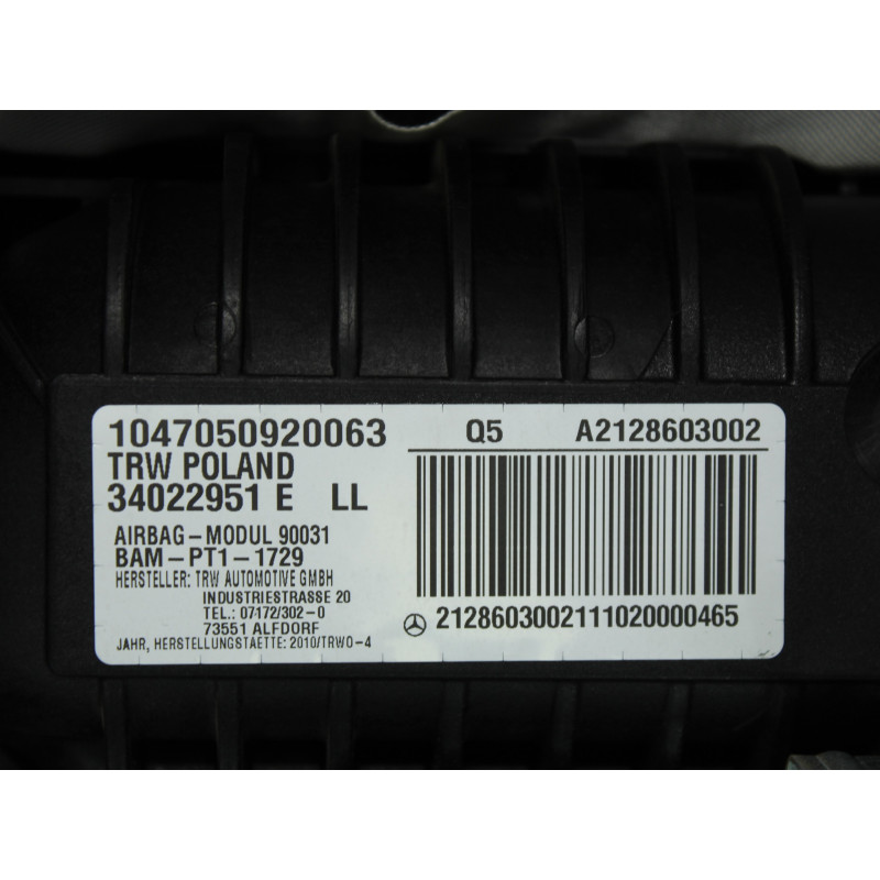 KIT AIRBAG MERCEDES-BENZ CLASE E (BM 212) LIM.