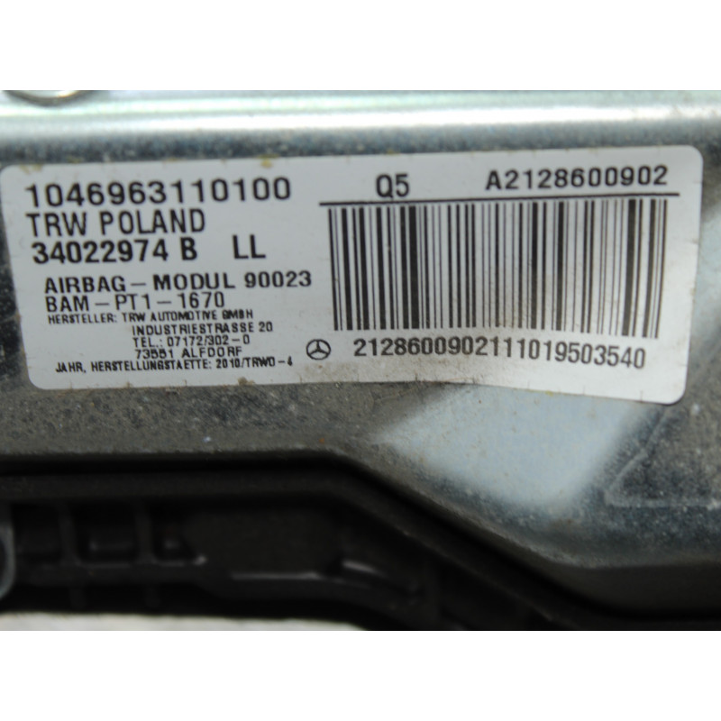 KIT AIRBAG MERCEDES-BENZ CLASE E (BM 212) LIM.