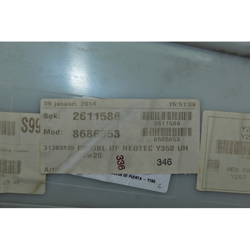  JUEGO ASIENTOS COMPLETO VOLVO V60 FAMILIAR Summum 2014 208179 VOLVO - 7