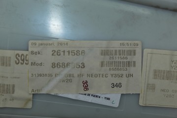  JUEGO ASIENTOS COMPLETO VOLVO V60 FAMILIAR Summum 2014 208179 VOLVO - 7