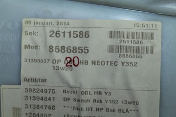  JUEGO ASIENTOS COMPLETO VOLVO V60 FAMILIAR Summum 2014 208179 VOLVO - 53