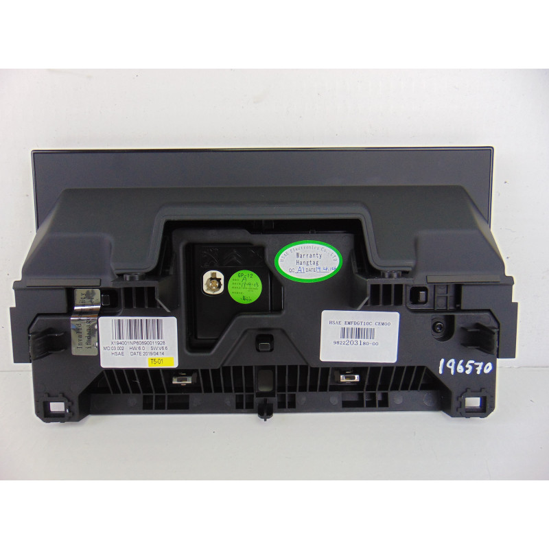 9822203180 PANTALLA MULTIFUNCION DS 3 CROSSBACK