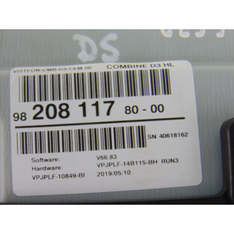 9820811780 CUADRO INSTRUMENTOS DS 3 CROSSBACK