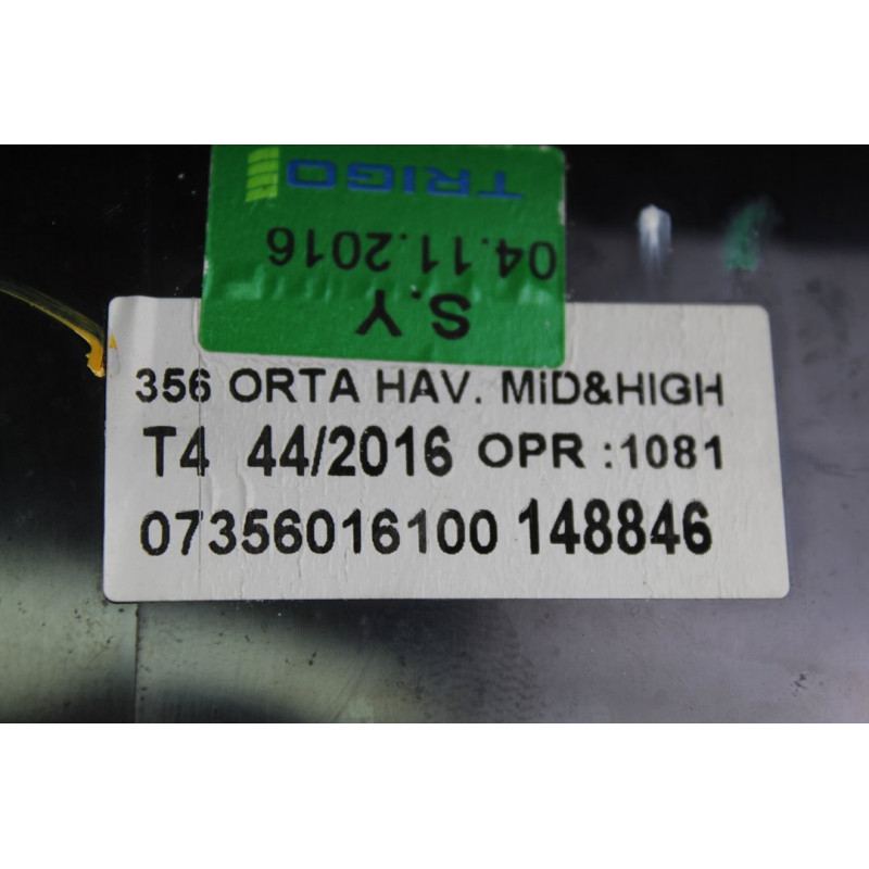 07356016100 REJILLA AIREADORA FIAT II TIPO (356) BERLINA Easy 2016 07356016100 213292 FIAT - 4