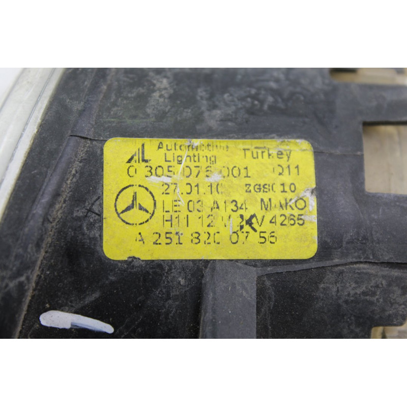 A2518200756 FARO ANTINIEBLA IZQUIERDO MERCEDES-BENZ CLASE A (BM 169)
