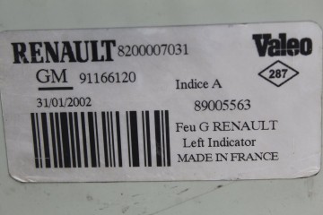  PILOTO DELANTERO IZQUIERDO RENAULT TRAFIC II COMBI 9 - plazas  (L2H1)  acristalado, Combi largo 2002 210856 RENAULT - 1