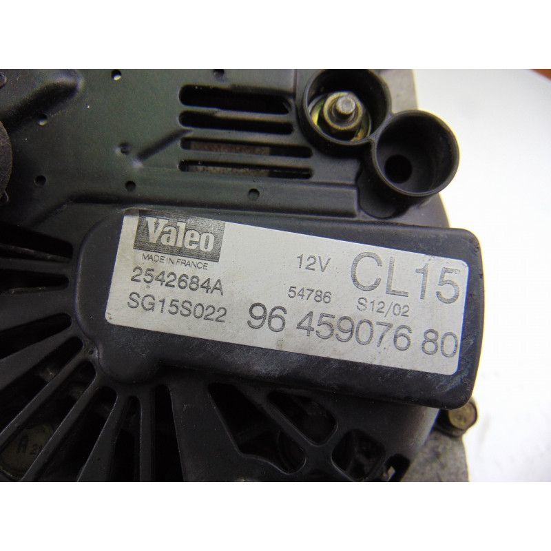 9645907680  ALTERNADOR CITROEN C5 BERLINA 2.0 HDi SX 2002 9645907680 202085 CITROEN - 2