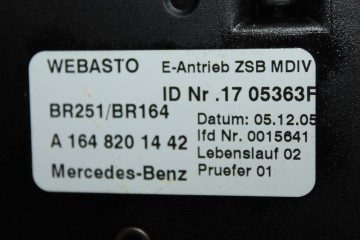 A1647800029  TECHO ELECTRICO MERCEDES-BENZ CLASE ML (BM 164) 320 / 350 CDI (164.122) 2005 A1647800029 208668 MERCEDES-BENZ - 6