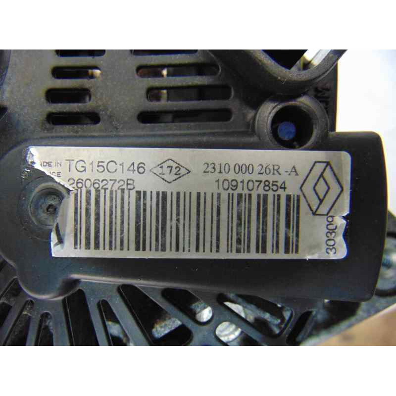 231000026R  ALTERNADOR RENAULT SCENIC III (JZ) Emotion 2009 231000026R 184907 RENAULT - 5