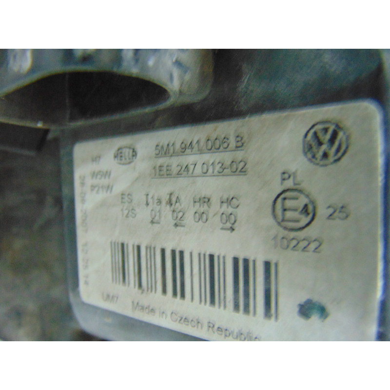 5M1941006B FARO DERECHO VOLKSWAGEN GOLF PLUS V (5M1)