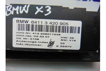 3420905 MANDO CALEFACCION / AIRE ACONDICIONADO BMW SERIE X3 (E83) * 2007 3420905 183377 BMW - 2