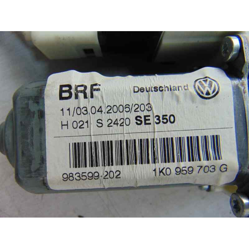 1K0959703G  ELEVALUNAS TRASERO IZQUIERDO SEAT LEON (1P1) Stylance / Style 2009 1K0959703G 186079 SEAT - 5