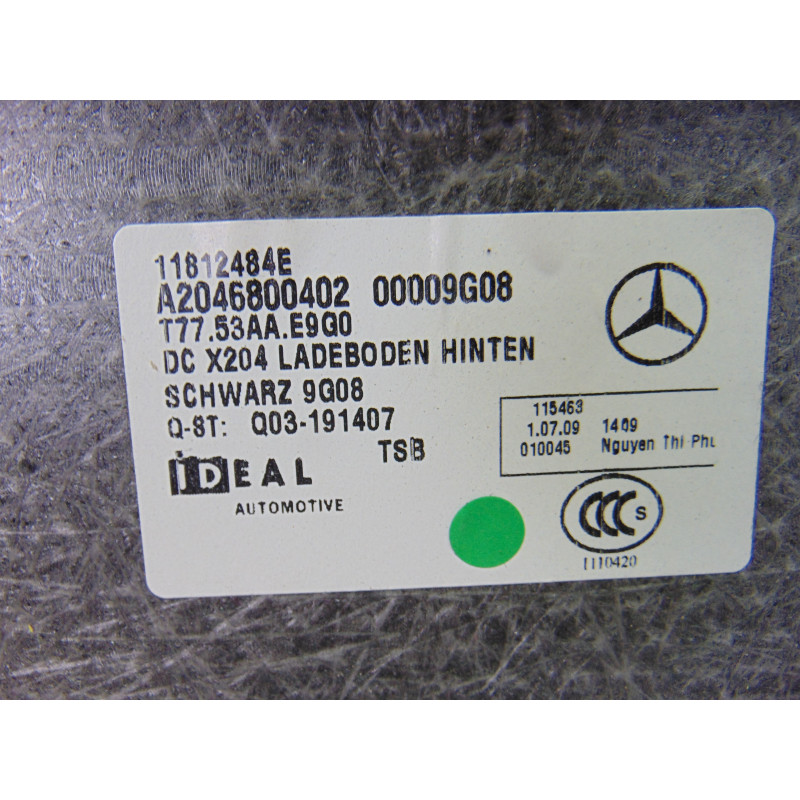 A2046800402 BANDEJA TRASERA MERCEDES-BENZ CLASE GLK (BM 204)