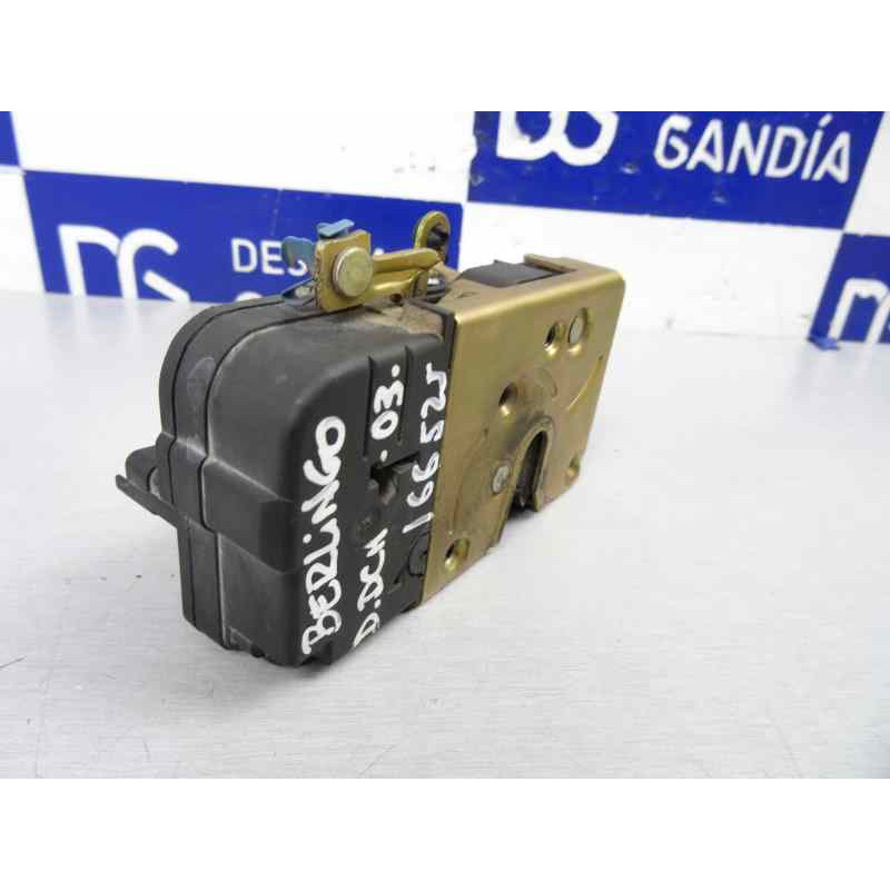 MANUAL CERRADURA PUERTA DELANTERA DERECHA CITROEN BERLINGO 2.0 HDi 600 Furg. 2003 MANUAL 166525 CITROEN - 2