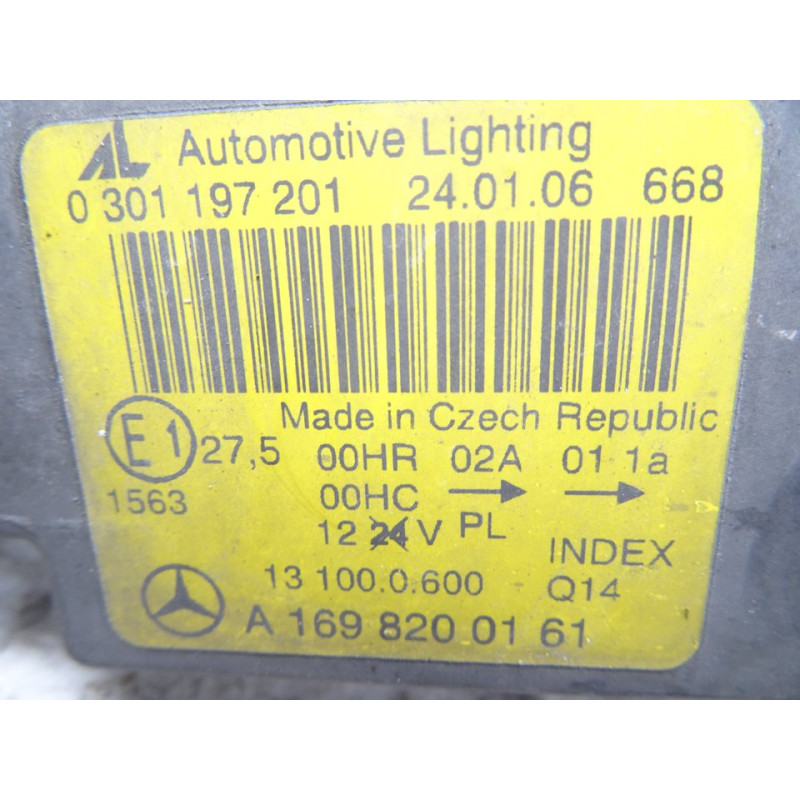 A1698200161 FARO IZQUIERDO MERCEDES-BENZ CLASE A (BM 169)